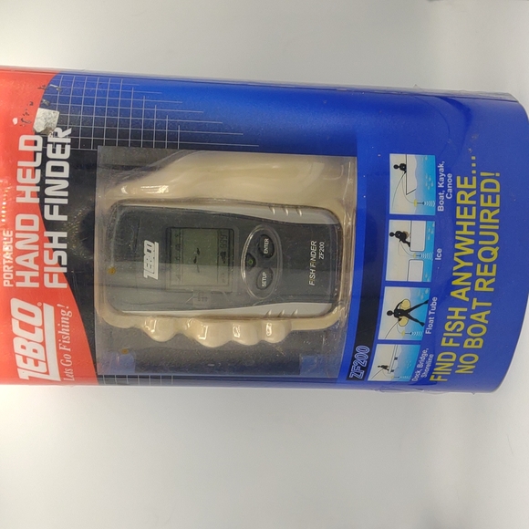 Zebco fish finder zf200 portable handheld fishing fisherman detect underwater - Picture 4 of 15